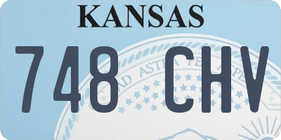 KS license plate 748CHV