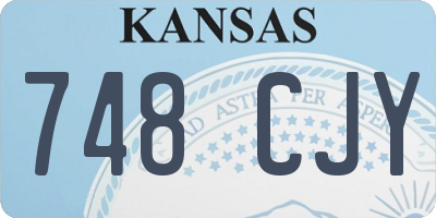 KS license plate 748CJY