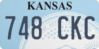 KS license plate 748CKC