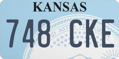 KS license plate 748CKE