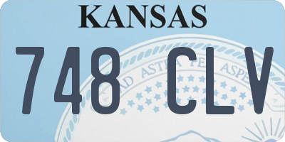 KS license plate 748CLV