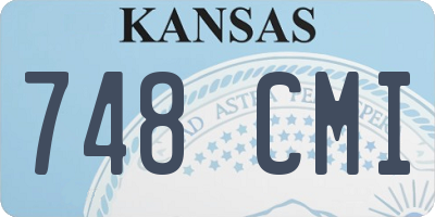 KS license plate 748CMI