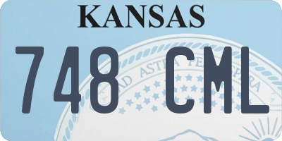 KS license plate 748CML