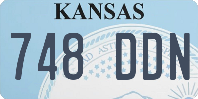 KS license plate 748DDN