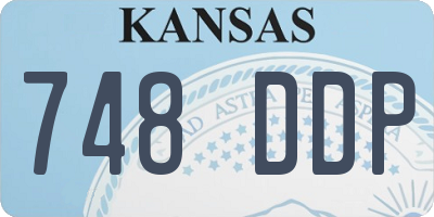 KS license plate 748DDP