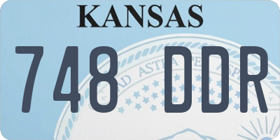KS license plate 748DDR