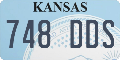 KS license plate 748DDS