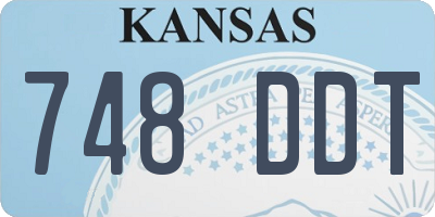 KS license plate 748DDT