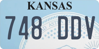 KS license plate 748DDV