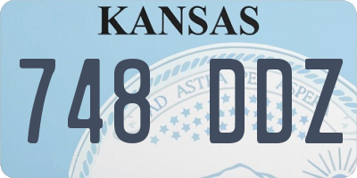 KS license plate 748DDZ