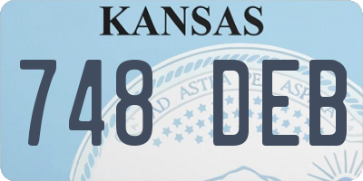 KS license plate 748DEB