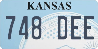 KS license plate 748DEE