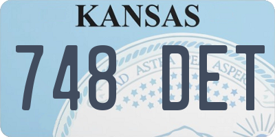 KS license plate 748DET