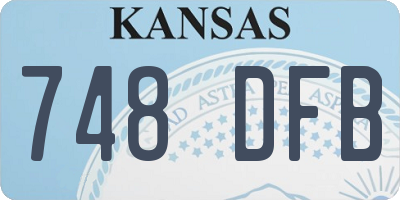 KS license plate 748DFB