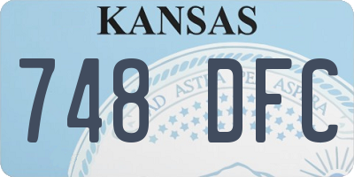 KS license plate 748DFC