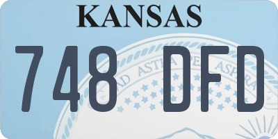 KS license plate 748DFD