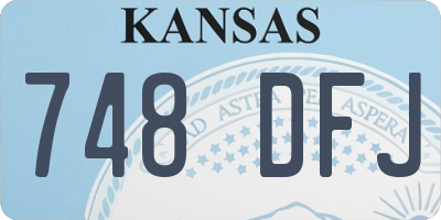 KS license plate 748DFJ