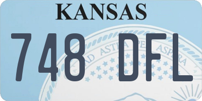 KS license plate 748DFL