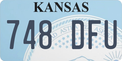 KS license plate 748DFU