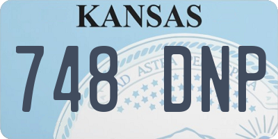 KS license plate 748DNP
