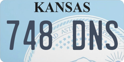 KS license plate 748DNS