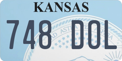 KS license plate 748DOL