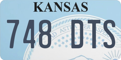 KS license plate 748DTS