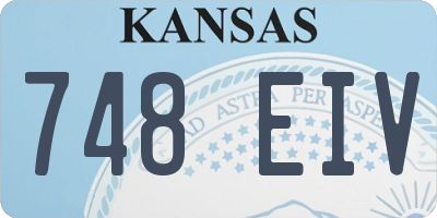 KS license plate 748EIV