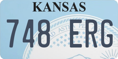 KS license plate 748ERG
