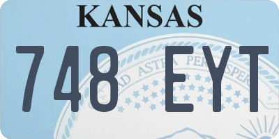 KS license plate 748EYT