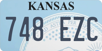 KS license plate 748EZC