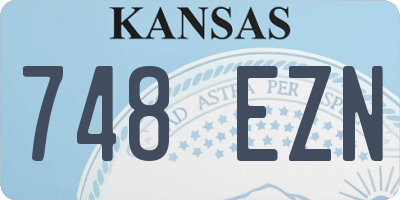 KS license plate 748EZN