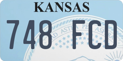 KS license plate 748FCD