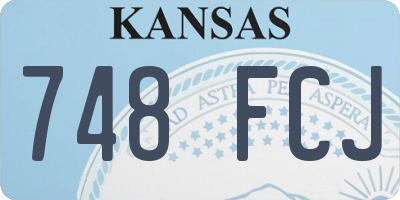 KS license plate 748FCJ