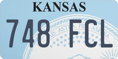 KS license plate 748FCL