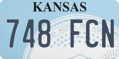 KS license plate 748FCN