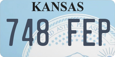 KS license plate 748FEP