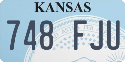 KS license plate 748FJU