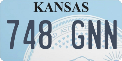 KS license plate 748GNN