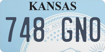 KS license plate 748GNO