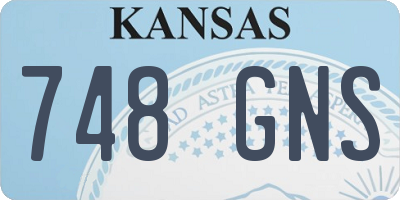 KS license plate 748GNS