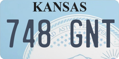 KS license plate 748GNT