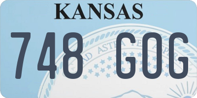 KS license plate 748GOG