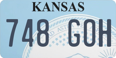 KS license plate 748GOH