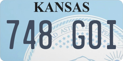 KS license plate 748GOI