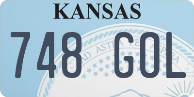 KS license plate 748GOL