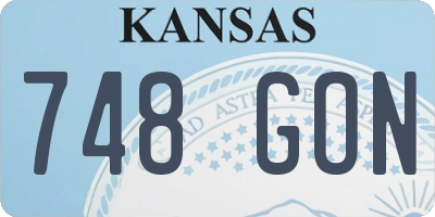 KS license plate 748GON