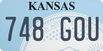 KS license plate 748GOU