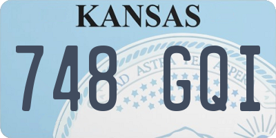 KS license plate 748GQI