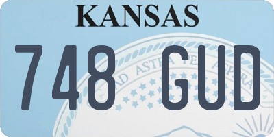 KS license plate 748GUD
